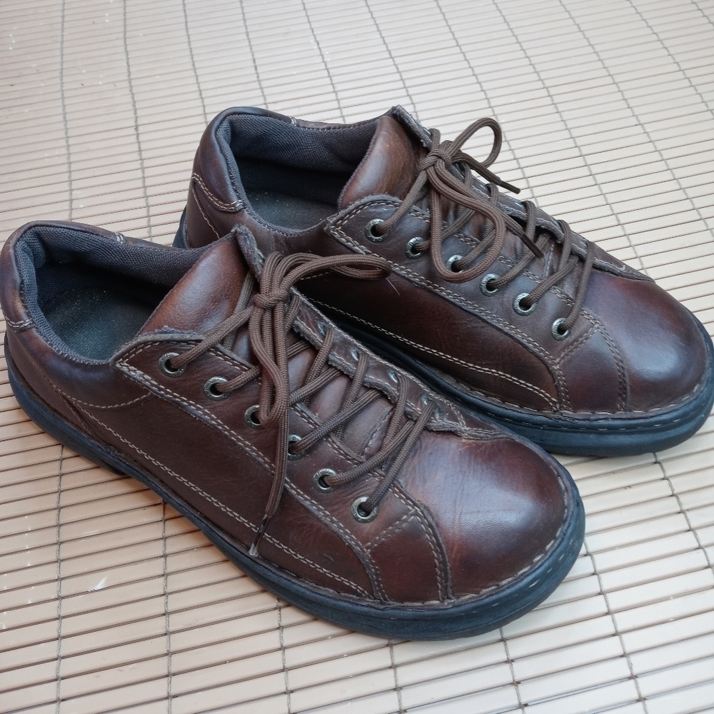 GBX 'Ridgewood' brown Leather Chunky Oxford Shoes Mns 9.5M Wo's 11 Casual Work L